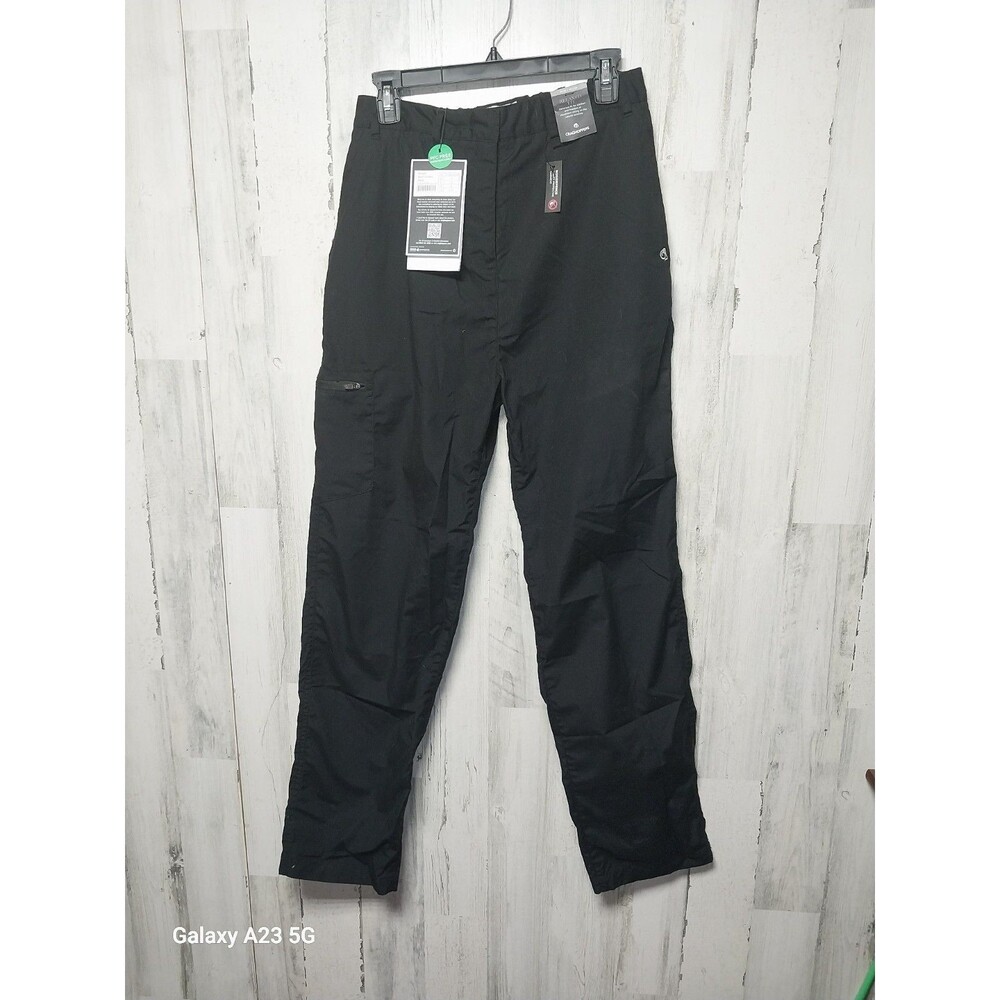 Graghoppers Women's Large Black Nosidefence Relaxed Fit Cargo Pants NWT